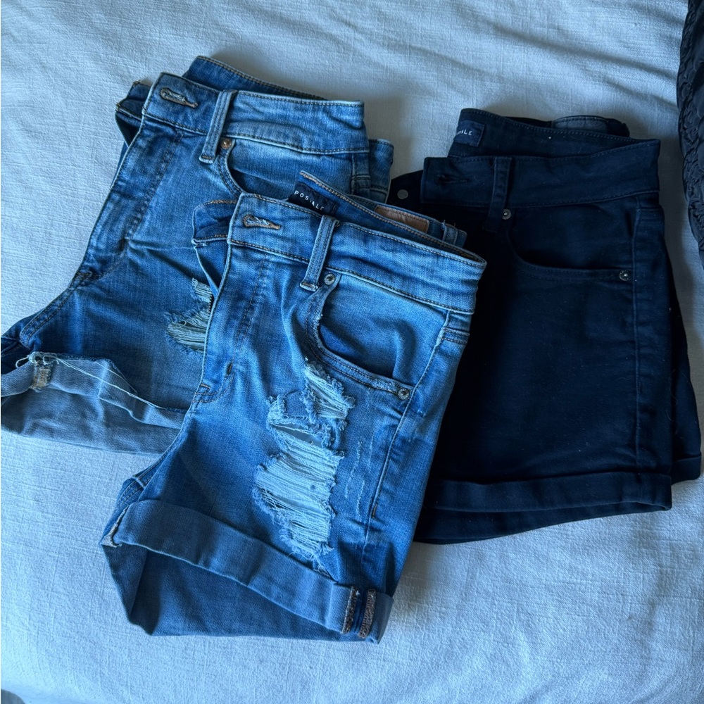 Aeropostale & Threshold High Rise Jean Shorts